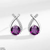 Round Zircon Cross Tops Pair