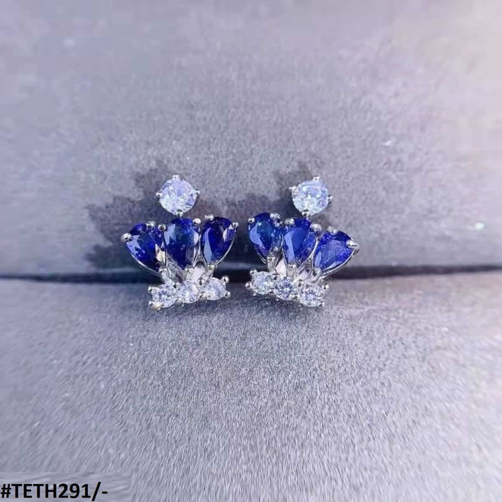 Zircon Crown Sterling Tops Pair