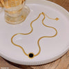 Round Shaded Painted Roman Necklace