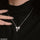Bow Heart Necklace