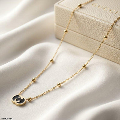 Double C-Shap Stainless Steel Necklace