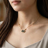 Double C-Shap Stainless Steel Necklace
