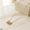 Stainless Steel Zircon Duck Necklace