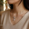 Stainless Steel Zircon Heart Necklace