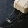 Stainless Steel Zircon Rectangle Round Necklace