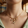 Stainless Steel Zircon Butterfly Necklace