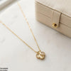Stainless Steel Zircon Flower Necklace