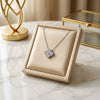 Stainless Steel Zircon Flower Necklace