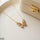 Stainless Steel Zircon Butterfly Necklace