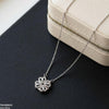 Stainless Steel Zircon Round Heart Necklace