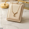 Stainless Steel Zircon Round Necklace