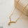 Stainless Steel Zircon Round Necklace