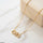 Stainless Steel Zircon Butterfly Necklace