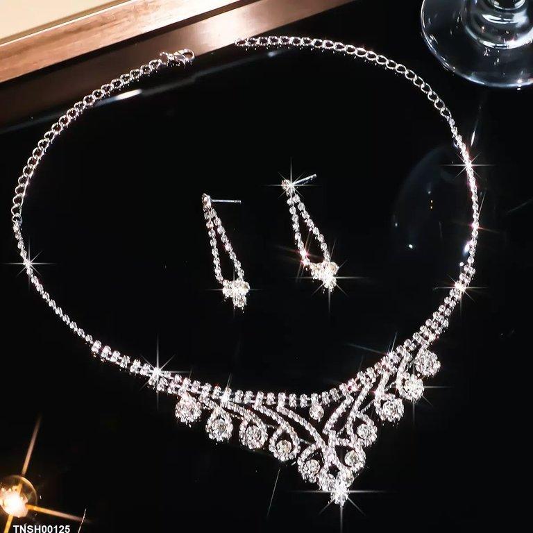 Round Flower Necklace Set