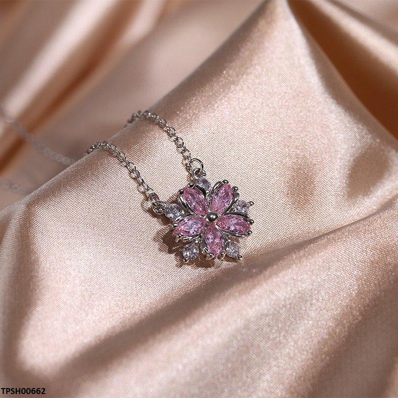 Marquise Flower Zircon Pendent Set