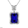 Baguette Stone Butterfly Zircon Pendant