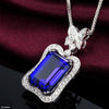 Baguette Stone Butterfly Zircon Pendant