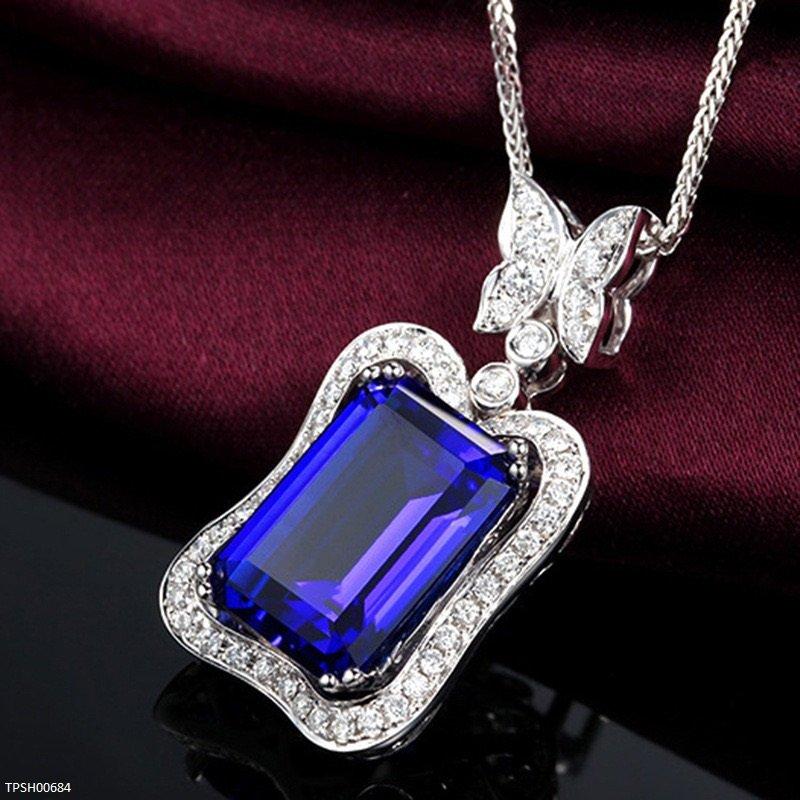 Baguette Stone Butterfly Zircon Pendant