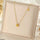 Stainless Steel Double Flower Pendant