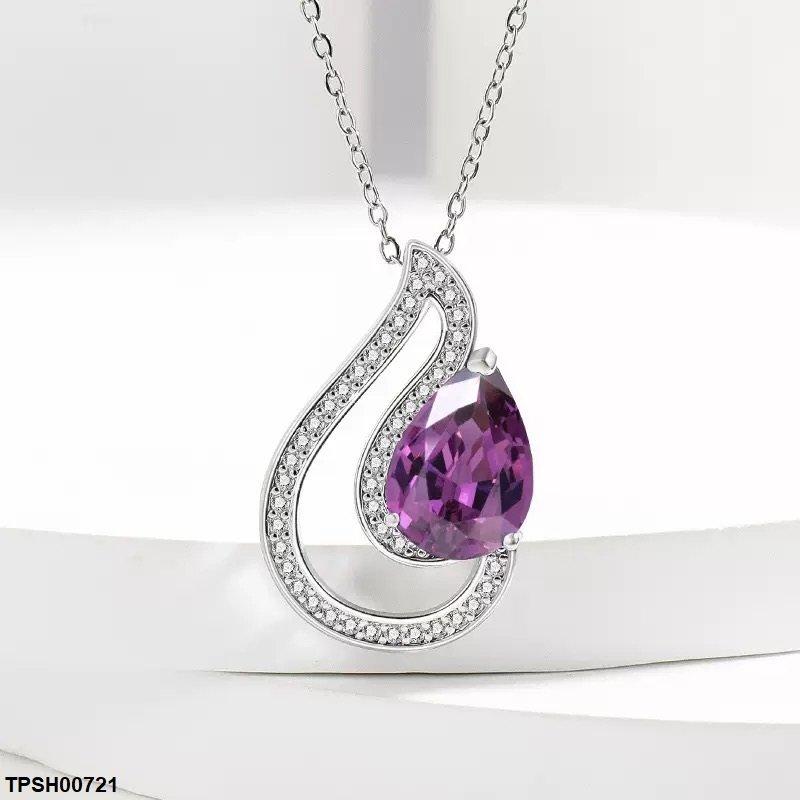 Tear Zircon Pendant Set
