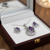 Tear Zircon Pendant Set