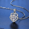Heart Stone Drop Pendant With Chain