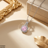 Square/Round Zircon Stone Pendant