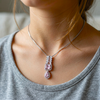 Marquise/Square Tear Drop Zircon Pendant With Chain