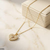 Stainless Steel Zicon Heart Pendant