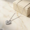 Stainless Steel Zicon Heart Pendant