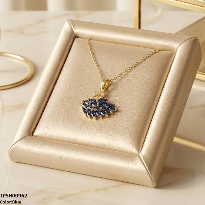 Stainless Steel Zircon Duck Pendant