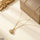 Stainless Steel Zircon Shell Pendant