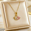 Stainless Steel Zircon Duck Pendant