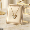 Stainless Steel Zircon Heart Pendant