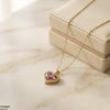 Stainless Steel Zircon Heart /Tear Pendant