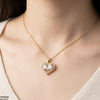 Stainless Steel Zircon Heart /Tear Pendant