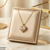 Stainless Steel Zircon Heart /Tear Pendant