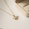 Stainless Steel Zircon Butterfly Pendant
