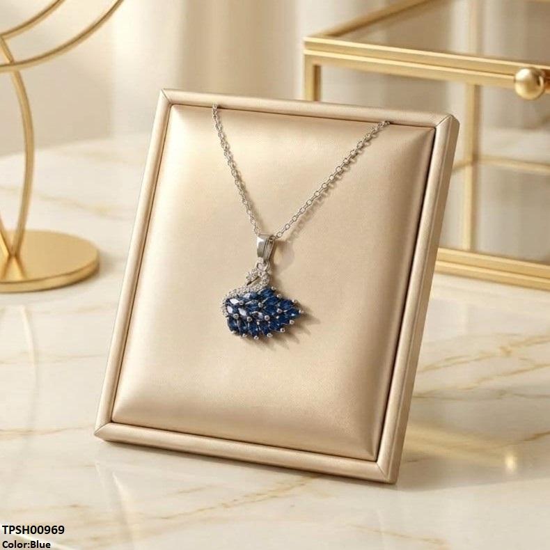 Stainless Steel Zircon Duck Pendant