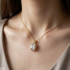 Stainless Steel Zircon Round/Square Pendant