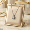 Stainless Steel Zircon Round/Square Pendant