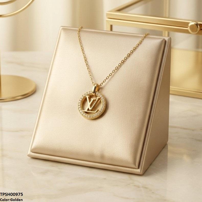 Stainless Steel Zircon Round Pendant