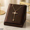 Stainless Steel Zircon Double Heart Pendant