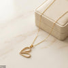 Stainless Steel Zircon Heart Pendant