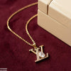 Stainless Steel Zircon Tear Pendant