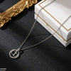 Stainless Steel Zircon Round Pendant