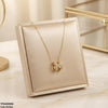 Stainless Steel Zircon H Design Pendant