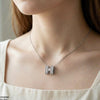 Stainless Steel Zircon H Design Pendant