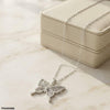 Stainless Steel Zircon Botterfly Pendant