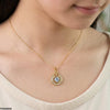 Stainless Steel Zircon Heart/Round Pendant